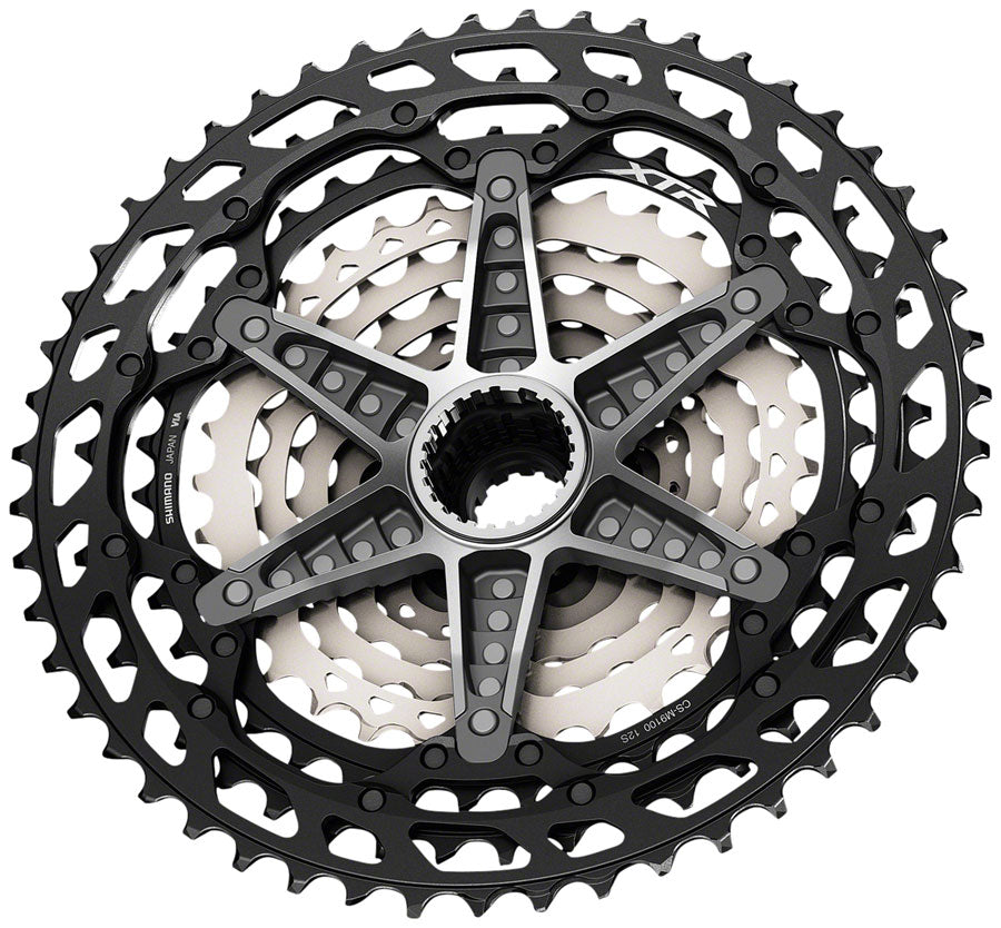 Shimano CS-M9101-12 Cassette - 12-Speed 10-45t Black/Gray Micro Spline Cassettes and Cogs Shimano   