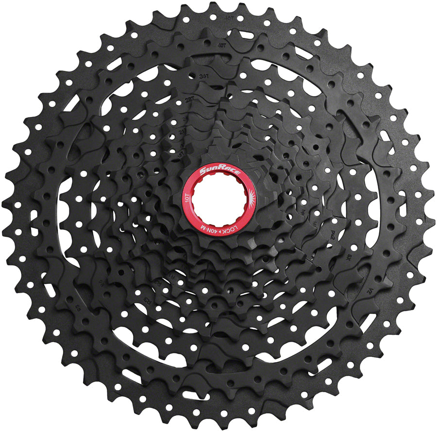 SunRace CSMX9X Cassette - 11-Speed 10-46t Black Chrome For XD Driver Body Cassettes and Cogs SunRace   
