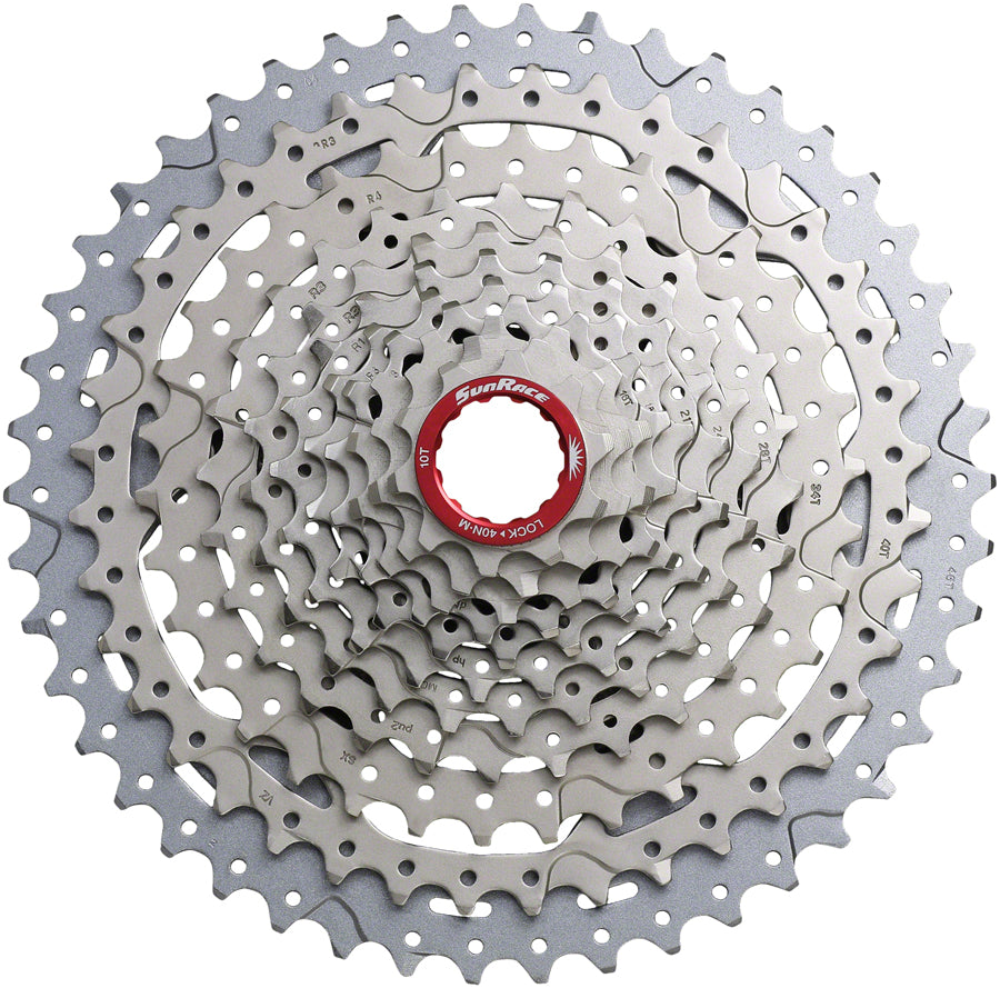 SunRace CSMX9X Cassette - 11-Speed 10-46t Metallic Silver For XD Driver Body Cassettes and Cogs SunRace   