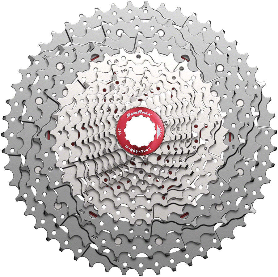 SunRace CSMZ903 Cassette - 12-Speed 11-51t Metallic Silver Cassettes and Cogs SunRace   