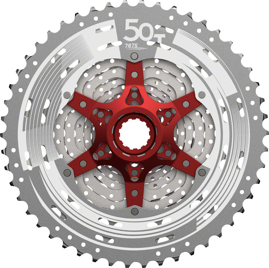 SunRace MX8 Cassette - 11 Speed 11-50t Silver Cassettes and Cogs SunRace   