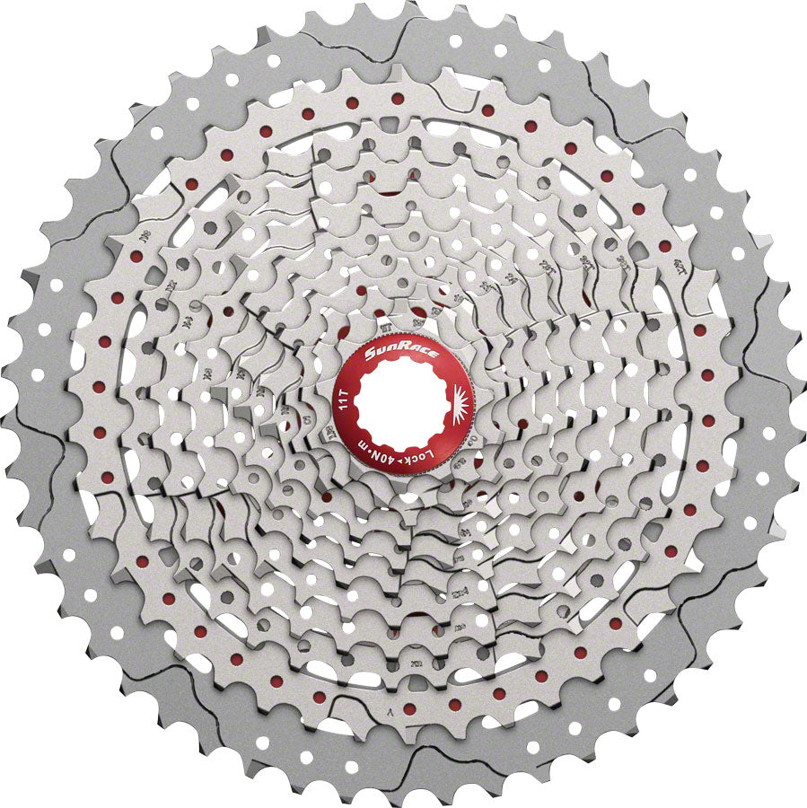 SunRace MX8 Cassette - 11 Speed 11-50t Silver Cassettes and Cogs SunRace   