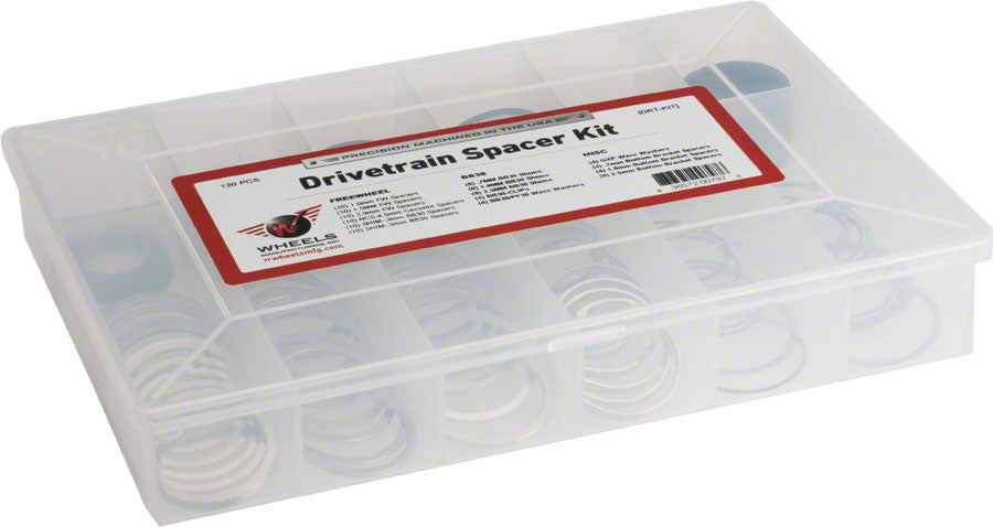 Wheels Manufacturing Drivetrain Spacer Kit 139 Pieces Cassette Spacers and Lockrings Wheels Manufacturing   