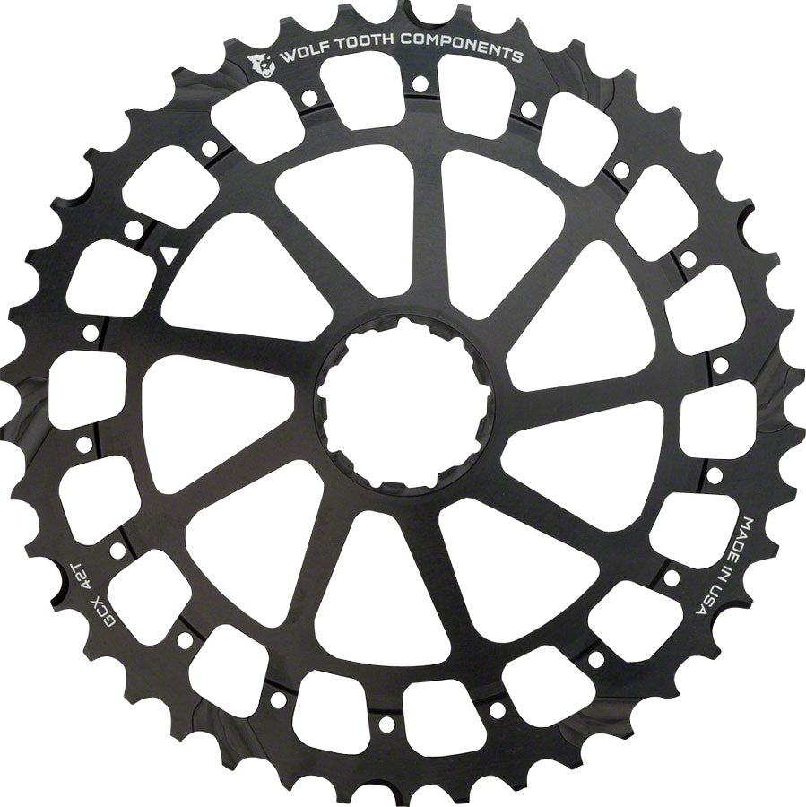 Wolf Tooth GCX XX1 Replacement Cog 44T Black Range Extending Cassette Cogs Wolf Tooth   