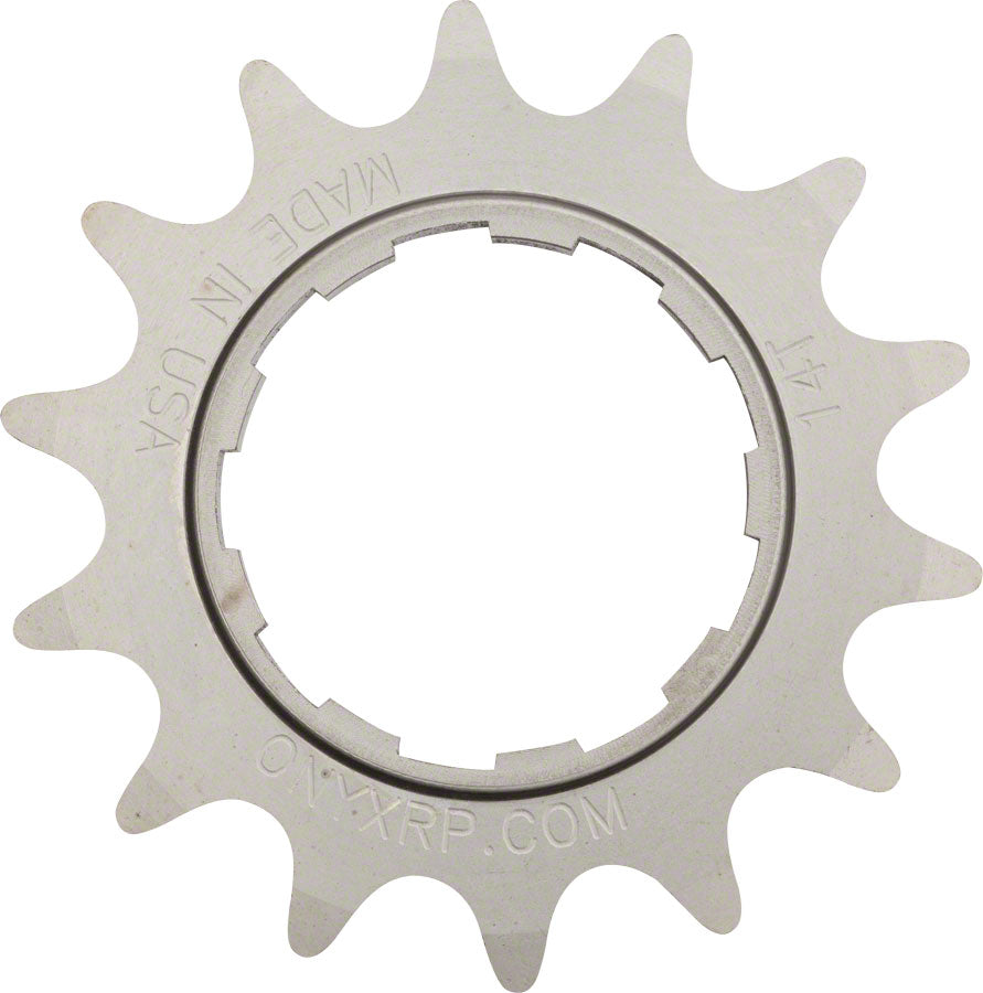 Onyx Stainless Cog: Shimano Compatible 3/32" 15t Driver and Single Cog ONYX Racing Products   