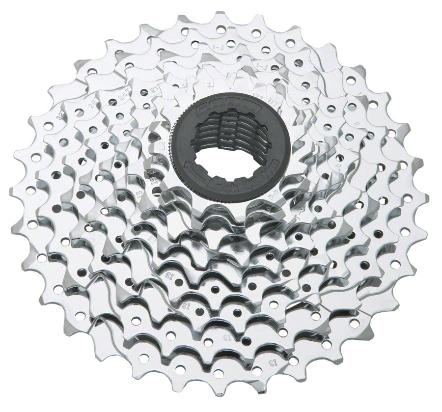 SRAM PG-950 Cassette - 9 Speed 11-28t Silver Cassettes and Cogs SRAM   