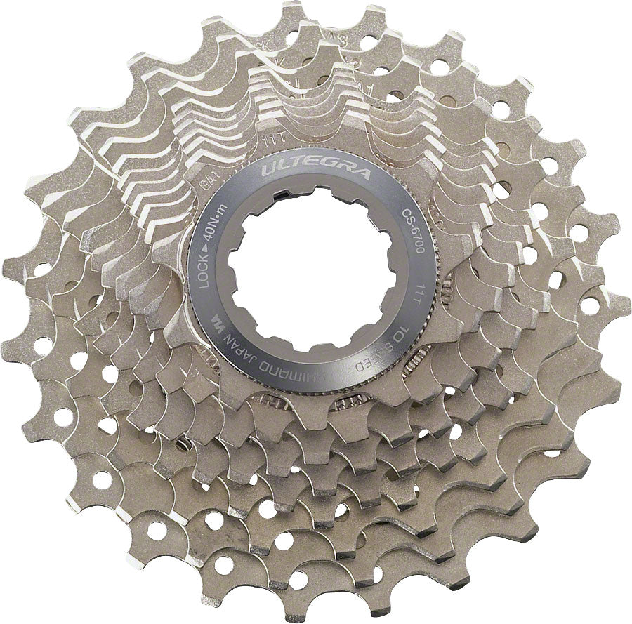 Shimano Ultegra CS-6700 Cassette - 10 Speed 11-25t Silver Cassettes and Cogs Shimano   