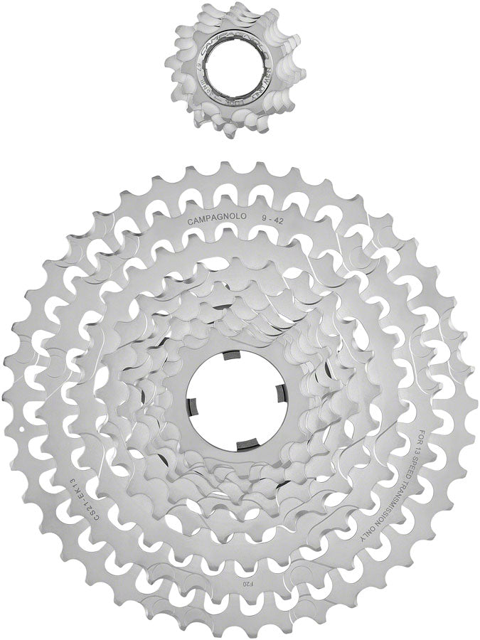 Campagnolo EKAR Cassette - 13-Speed 9-42t Silver For N3W Driver Body Cassettes and Cogs Campagnolo   