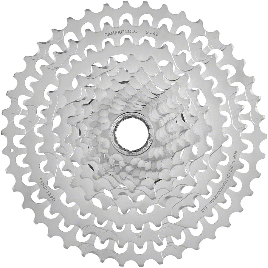 Campagnolo EKAR Cassette - 13-Speed 9-42t Silver For N3W Driver Body Cassettes and Cogs Campagnolo   