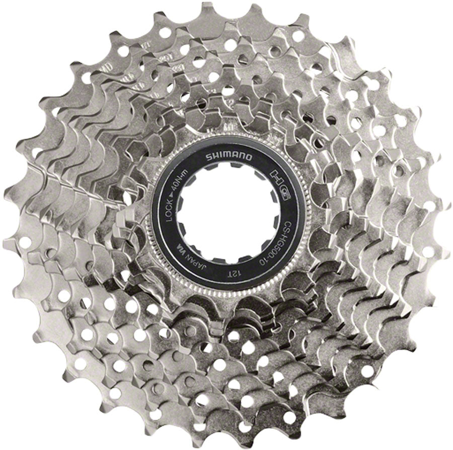 Shimano CS-HG500 Cassette - 10-Speed 11-25t Silver Cassettes and Cogs Shimano   