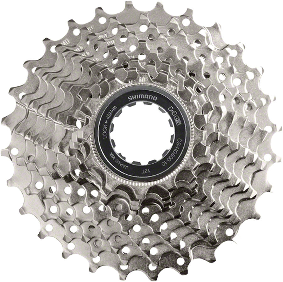 Shimano CS-HG500 Cassette - 10-Speed 11-32t Silver Cassettes and Cogs Shimano   