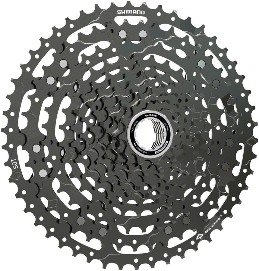 Shimano CUES  CS-LG400-11 Cassette - 11 Speed 11-50t LINKGLIDE Black Cassettes and Cogs Shimano   