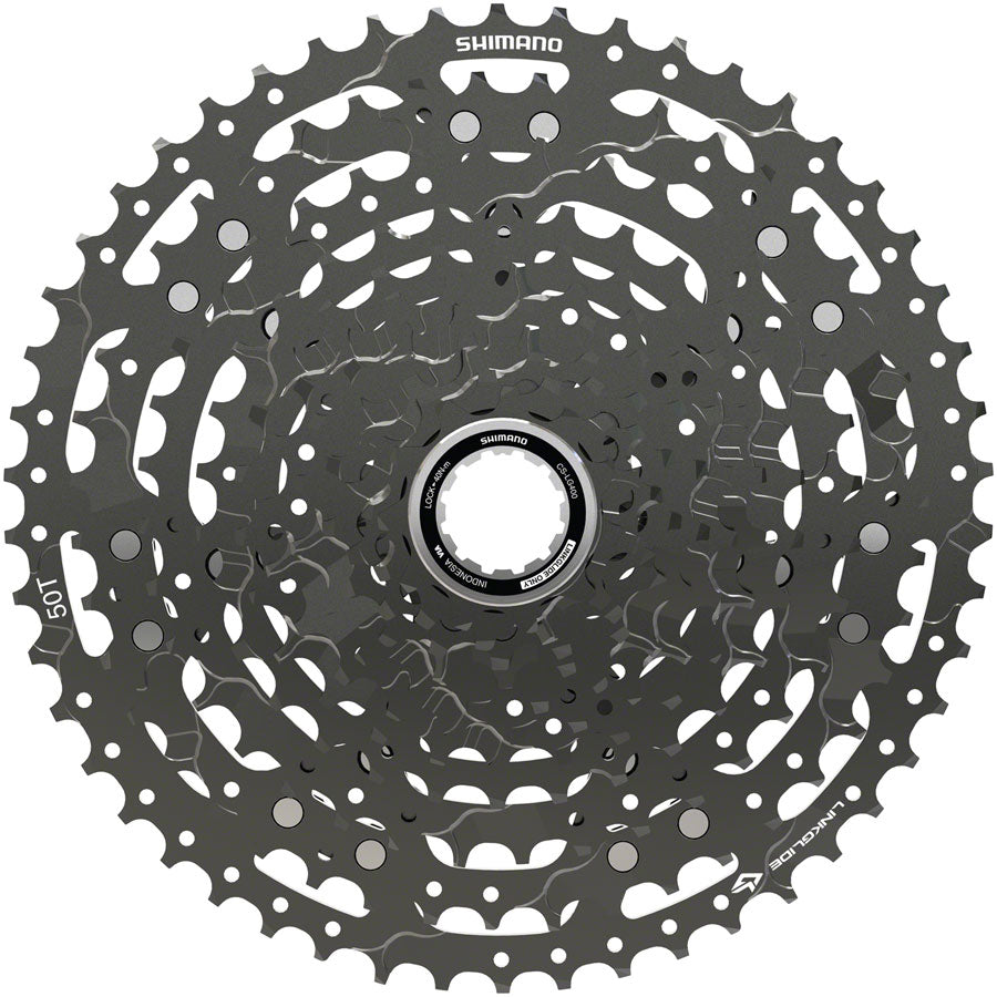 Shimano CUES  CS-LG400-11 Cassette - 11 Speed 11-50t LINKGLIDE Black Cassettes and Cogs Shimano   