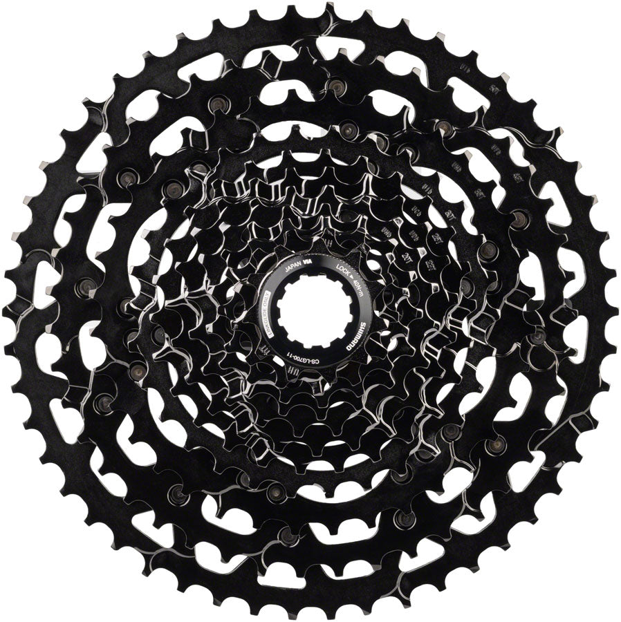 Shimano CUES  CS-LG700-11 Cassette - 11 Speed 11-50t LINKGLIDE Black Cassettes and Cogs Shimano   