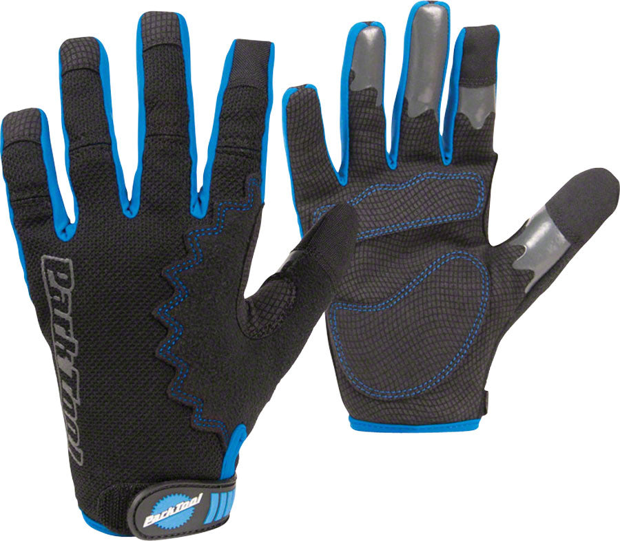 Park Tool GLV-1 Mechanics Gloves - Black/Blue Full Finger 2X-Large Shop Supplies Park Tool   