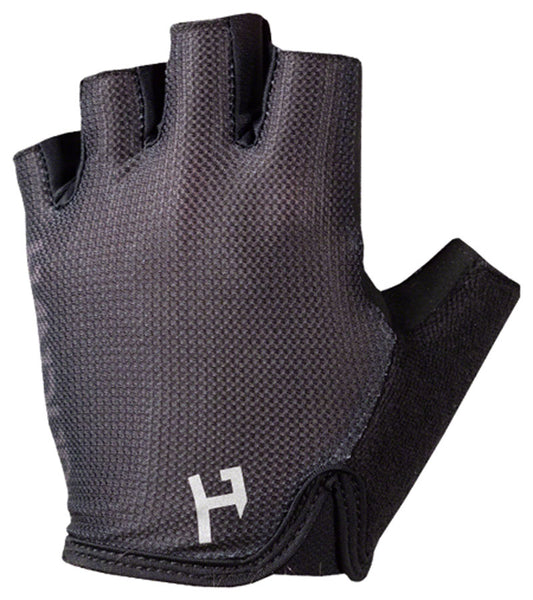 Handup Shorties Gloves - Solid Black Short Finger Large Gloves and Liners Handup   