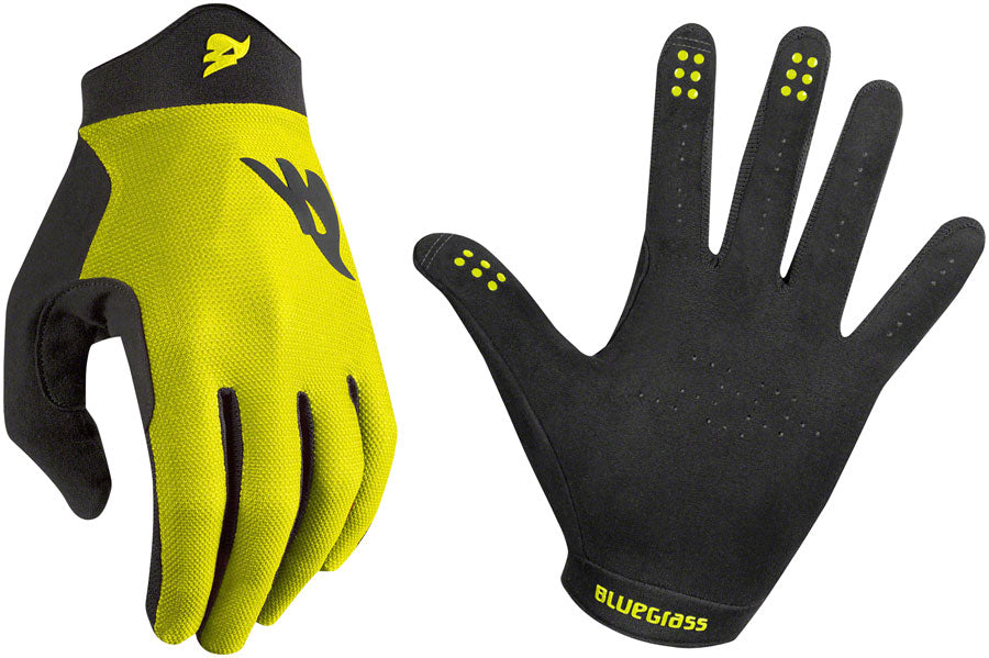 Bluegrass Union Gloves - Fluorescent Yellow Full Finger Small Gloves and Liners Bluegrass   