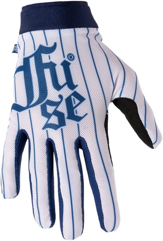 FUSE Omega Gloves - Ballpark Full Finger White/Blue Small Gloves and Liners FUSE   