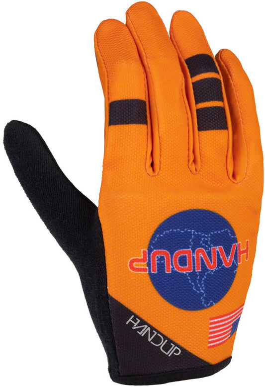 HandUp Most Days Gloves - Shuttle Runners Orange Full Finger Medium Gloves and Liners Handup   