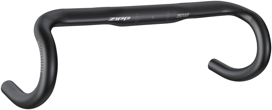 Zipp Service Course 70 Ergo Drop Handlebar - Aluminum 31.8mm 40cm Bead Blast BLK B2 Handlebars Zipp Speed Weaponry   