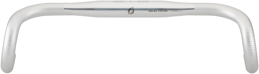Salsa Cowbell Deluxe Drop Handlebar - Aluminum 31.8mm 46cm Silver Handlebars Salsa   