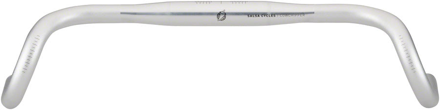 Salsa Cowchipper Deluxe Drop Handlebar - Aluminum 31.8mm 44cm Silver Handlebars Salsa   