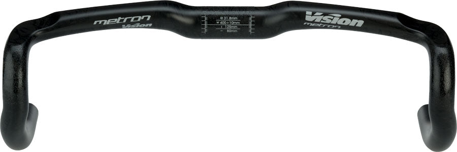 Vision Metron 4D Drop Handlebar - Carbon 31.8mm 40cm Black Handlebars FSA   