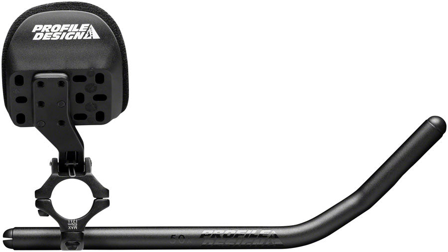 Profile Design Flip Ergo 50a Aero Handlebar - 340mm Black Clip-On Aero Bar Profile Racing   