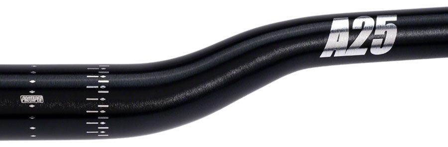ProTaper A25 Handlebar - 810mm 25mm Rise 31.8mm Aluminum Polish Black Flat/Riser Handlebar ProTaper   