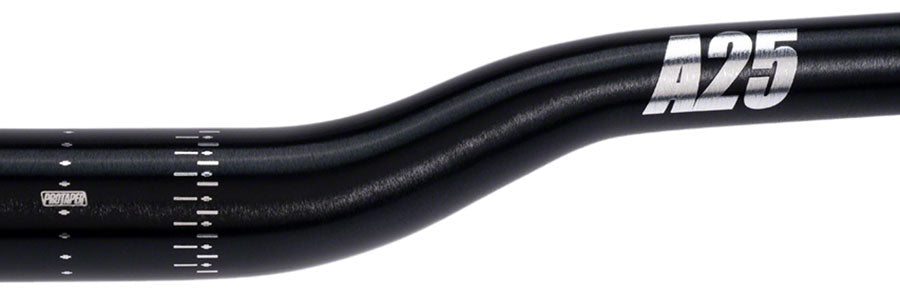 ProTaper A25 Handlebar - 810mm 25mm Rise 35mm Aluminum Polish Black Flat/Riser Handlebar ProTaper   