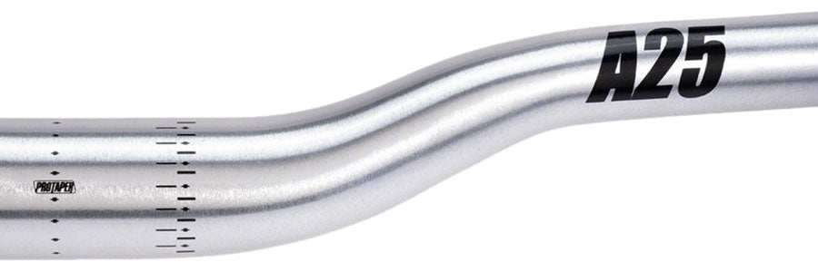 ProTaper A25 Handlebar - 810mm 25mm Rise 35mm Aluminum Polished Silver Flat/Riser Handlebar ProTaper   