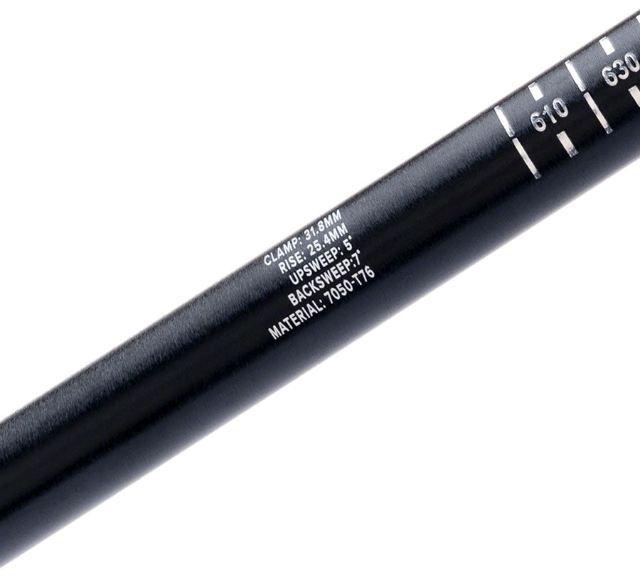 ProTaper A25Y Handlebar - 680mm 25mm Rise 31.8mm Aluminum Polish Black Flat/Riser Handlebar ProTaper   