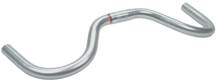 Nitto Moustache Handlebar: 25.4mm Bar Clamp 515mm Width Alloy Silver Cruiser/Multi-Position Handlebar Nitto   