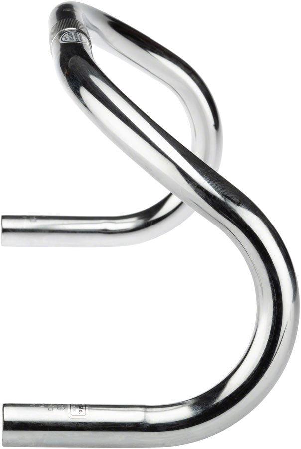 Nitto Track Drop Handlebar - Steel 25.4mm 42cm Silver Handlebars Nitto   