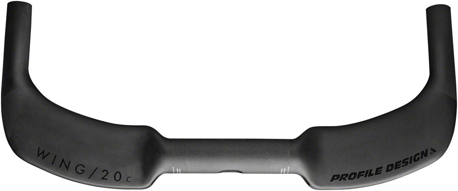 Profile Design WING/20c Base Bar - 31.8 Clamp 40cm Carbon Black TT and Base Bar Profile Racing   