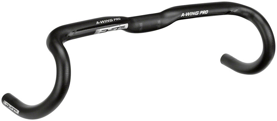Full Speed Ahead A-Wing Pro AGX Drop Handlebar - Aluminum 31.8mm Clamp 42cm BLK Handlebars FSA   