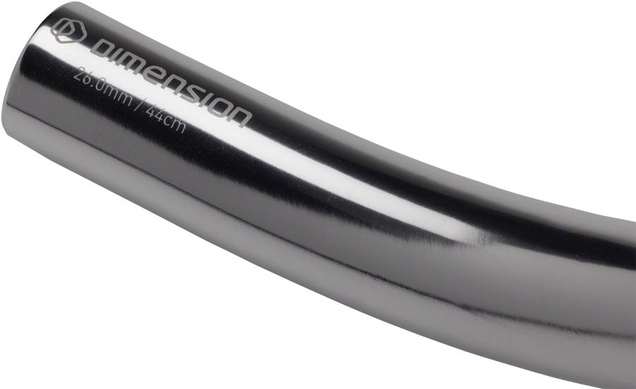 Dimension Short Drop Handlebar - Aluminum 26mm 44cm Silver Handlebars Dimension   