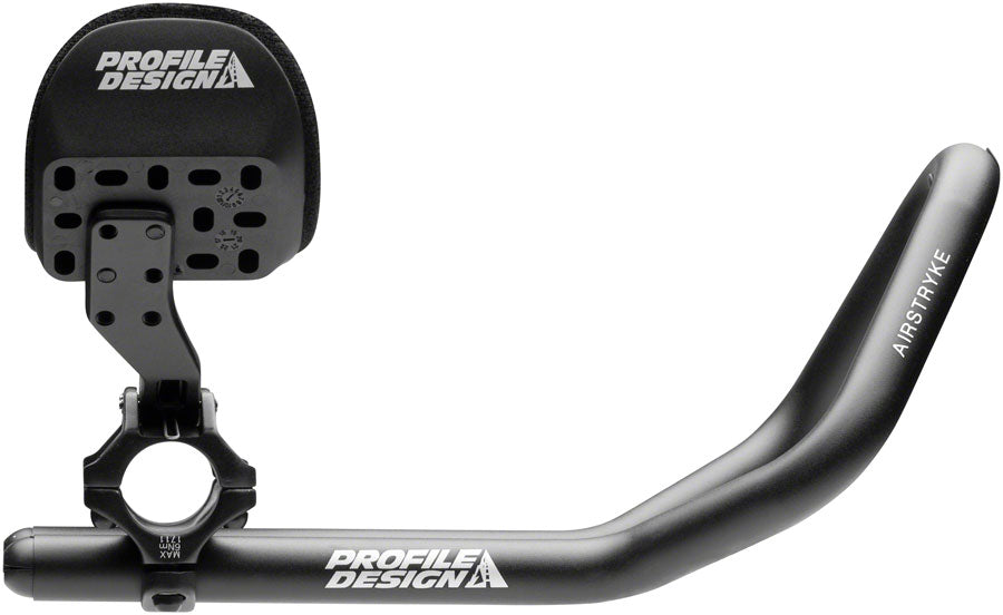Profile Design Airstryke II Aluminum Aerobar Ergo Armrest L2 Flip-Up Bracket Matte BLK Clip-On Aero Bar Profile Racing   