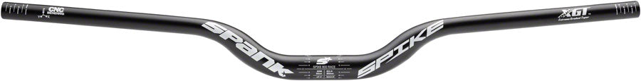 Spank Spike Race Bars 800mm Wide 50mm Rise 31.8mm Clamp Matte Black Flat/Riser Handlebar Spank   