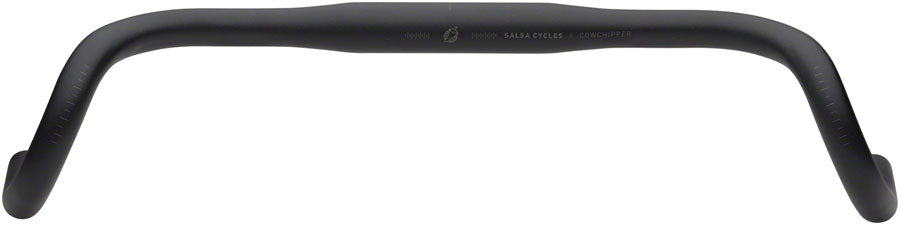 Salsa Cowchipper Drop Handlebar - Aluminum 31.8mm 44cm Black Handlebars Salsa   