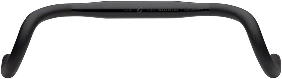 Salsa Cowchipper Deluxe Drop Handlebar - Aluminum 31.8mm 38cm Black Handlebars Salsa   