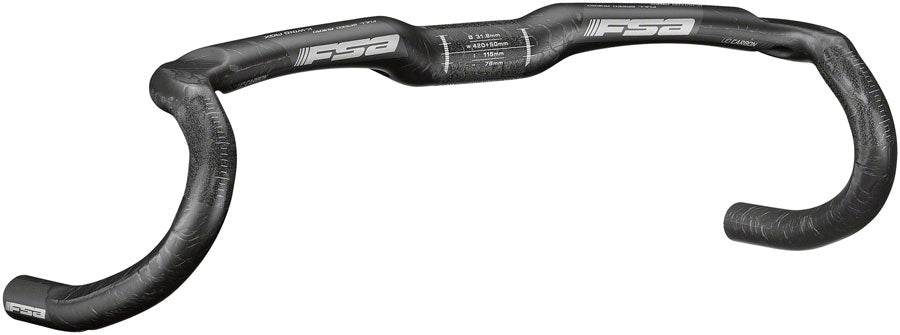 Full Speed Ahead K-Wing AGX Handlebar - Carbon 31.8mm Clamp 40cm Black Handlebars FSA   