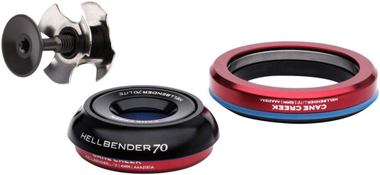 Cane Creek Hellbender 70 Lite Headset - IS41/28.6/H9|IS52/40 B Tapered Black Headsets Cane Creek   