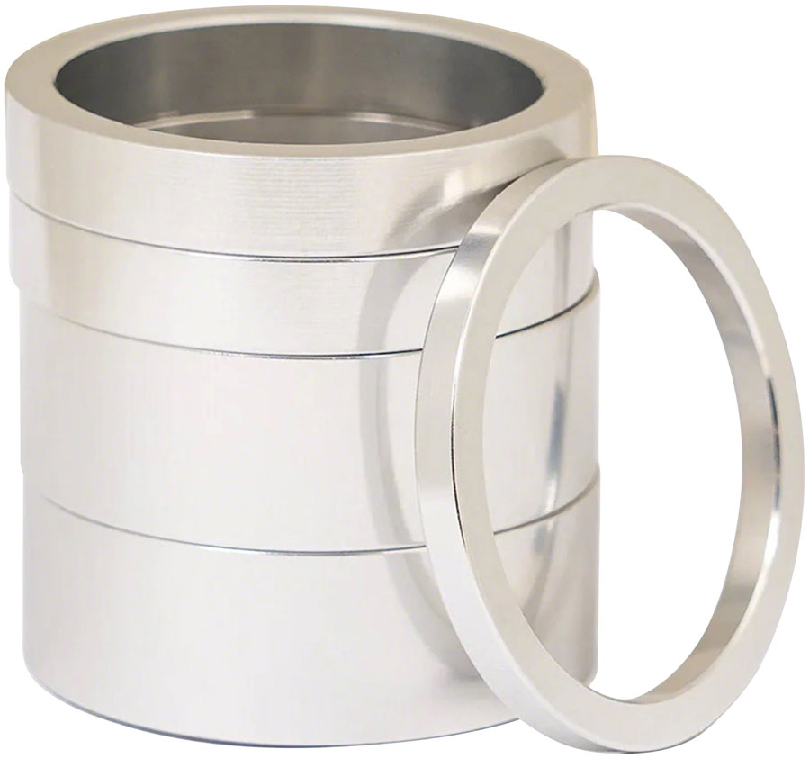 Chris King Headset Spacer Kit 2 - Alloy 1-1/8" Silver Headset Spacers Chris King   