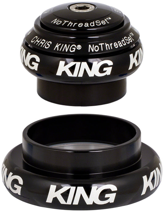 Chris King NoThreadset Headset - 1.5" Tapered 34/44 Black Headsets Chris King   
