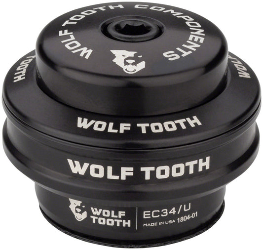 Wolf Tooth Premium Headset - EC34/28.6 Upper 16mm Stack Black Headset Upper Wolf Tooth   