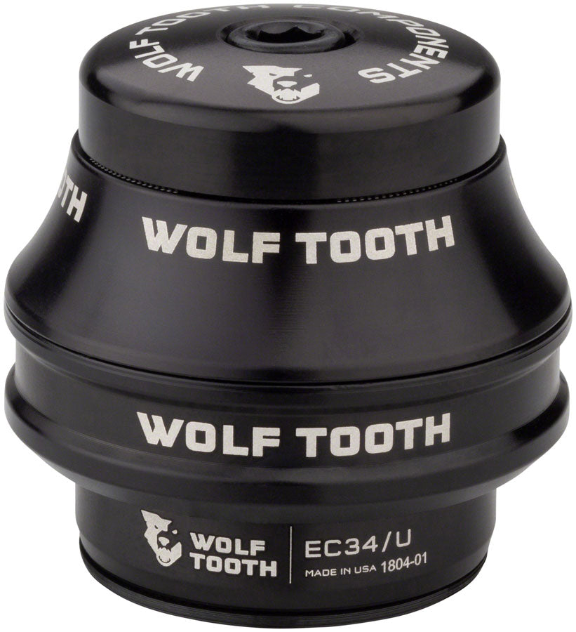 Wolf Tooth Premium Headset - EC34/28.6 Upper 25mm Stack Black Headset Upper Wolf Tooth   