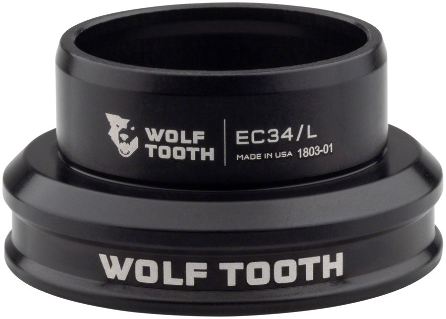 Wolf Tooth Performance Headset - EC34/30 Lower Black Headset Lower Wolf Tooth   