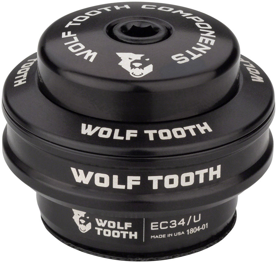 Wolf Tooth Performance Headset - EC34/28.6 Upper 16mm Stack Black Headset Upper Wolf Tooth   