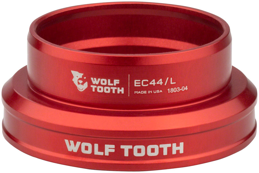 Wolf Tooth Performance Headset - EC44/40 Lower Red Headset Lower Wolf Tooth   